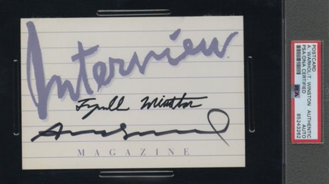 PSA-slabbed artwork from Tyrrell Winston to be sold Thursday