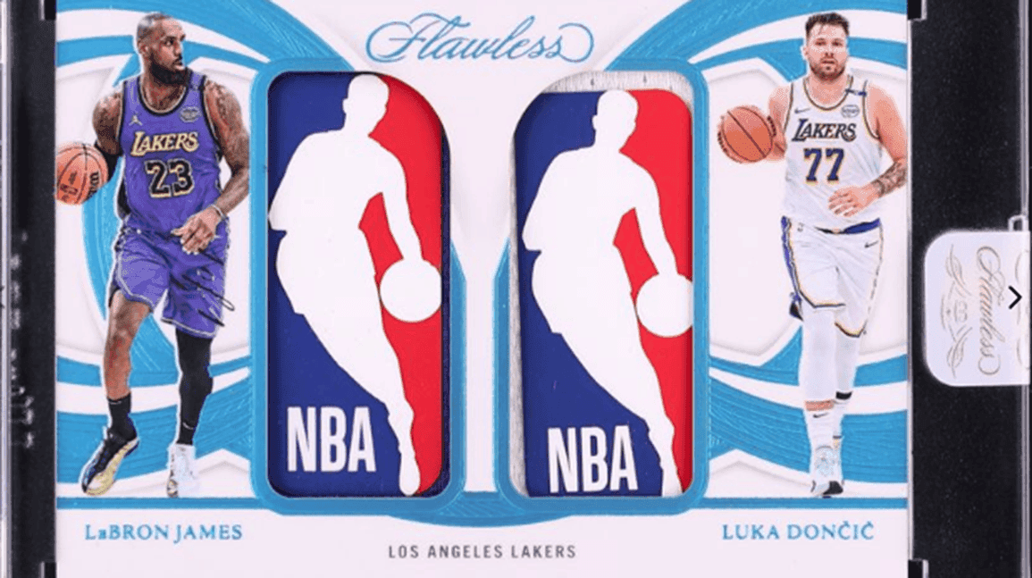 First LeBron-Luka Dual Logoman in Lakers jerseys to sell at auction