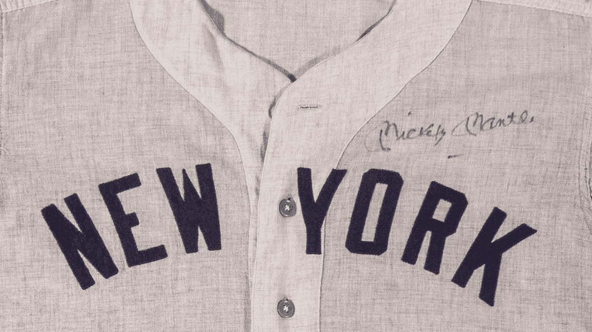 Cover Image for Mickey Mantle jersey, Babe Ruth bat to sell at auction
