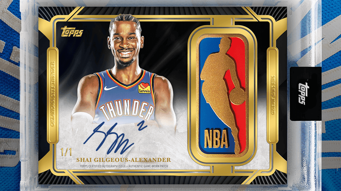 Cover Image for Topps previews first NBA Gold Logoman cards