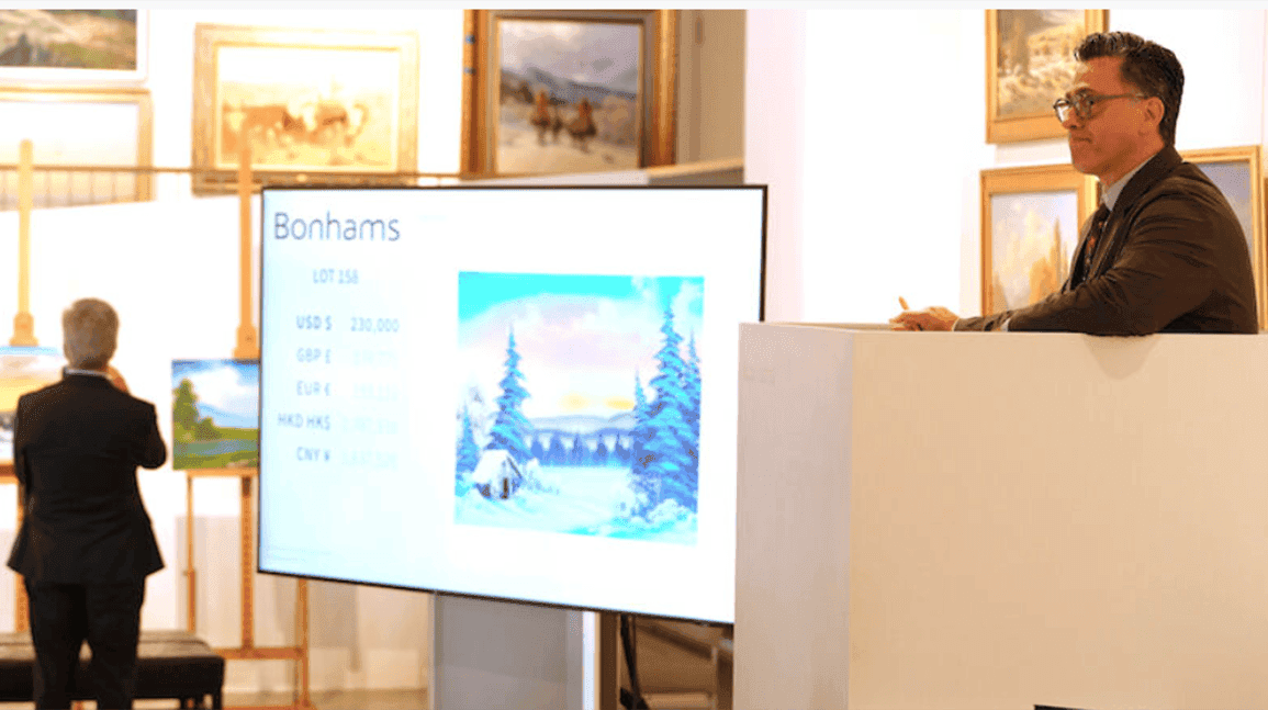 Three Bob Ross paintings smash estimates, sell for $661,990