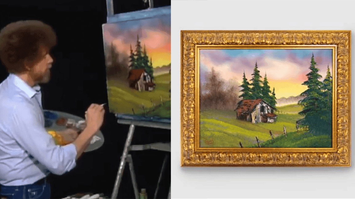 Cover Image for Bob Ross painting tops record $900k in John Oliver auction