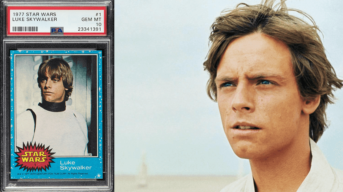 Luke Skywalker rookie card sells for record $268k