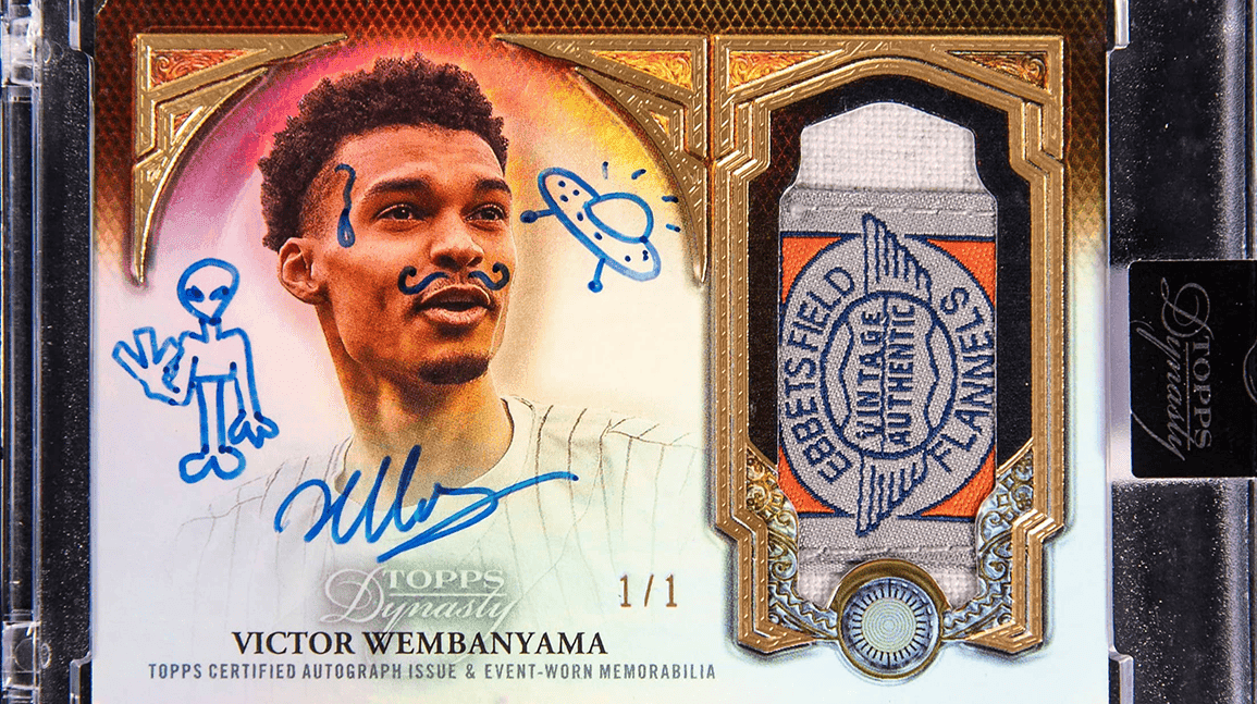 Cover Image for Victor Wembanyama's doodle-covered card to sell at auction